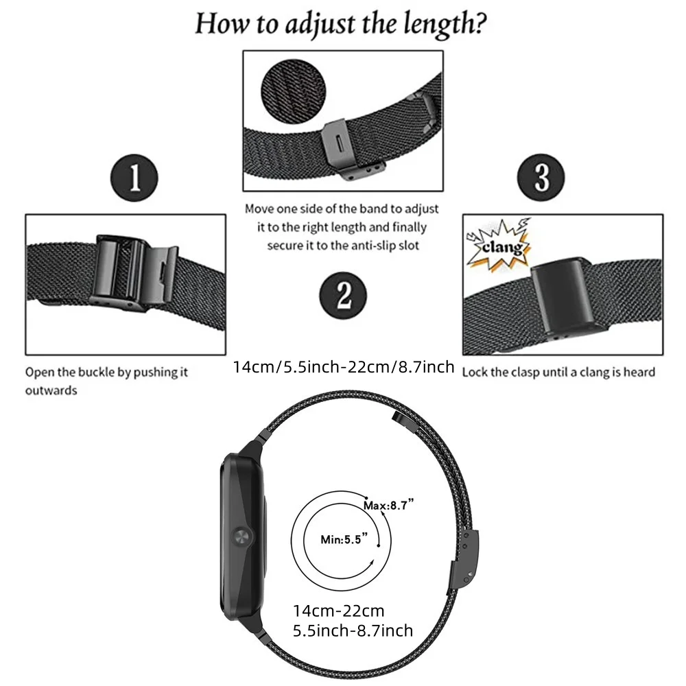 Metal Bands for Huawei Band 6/ - đánh giá và giá Mesh Strap Metal