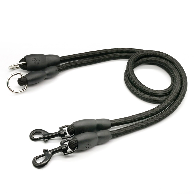 Dog Leash Double Leashes for D - đánh giá và giá Leather Strap Quick Release