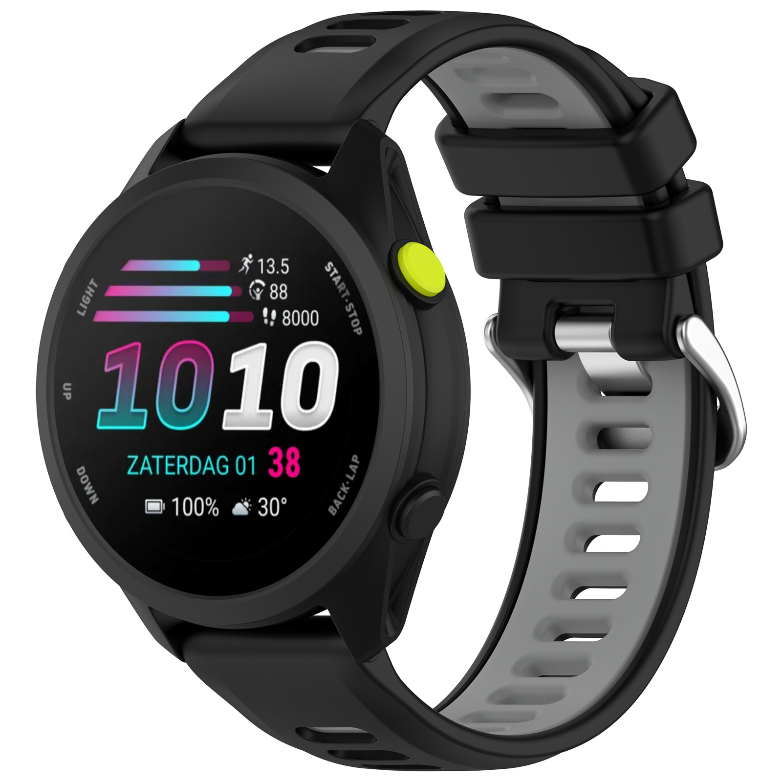Dual-Color Silicone Sport Watc - đánh giá và giá Silicone Watch Band 22Mm