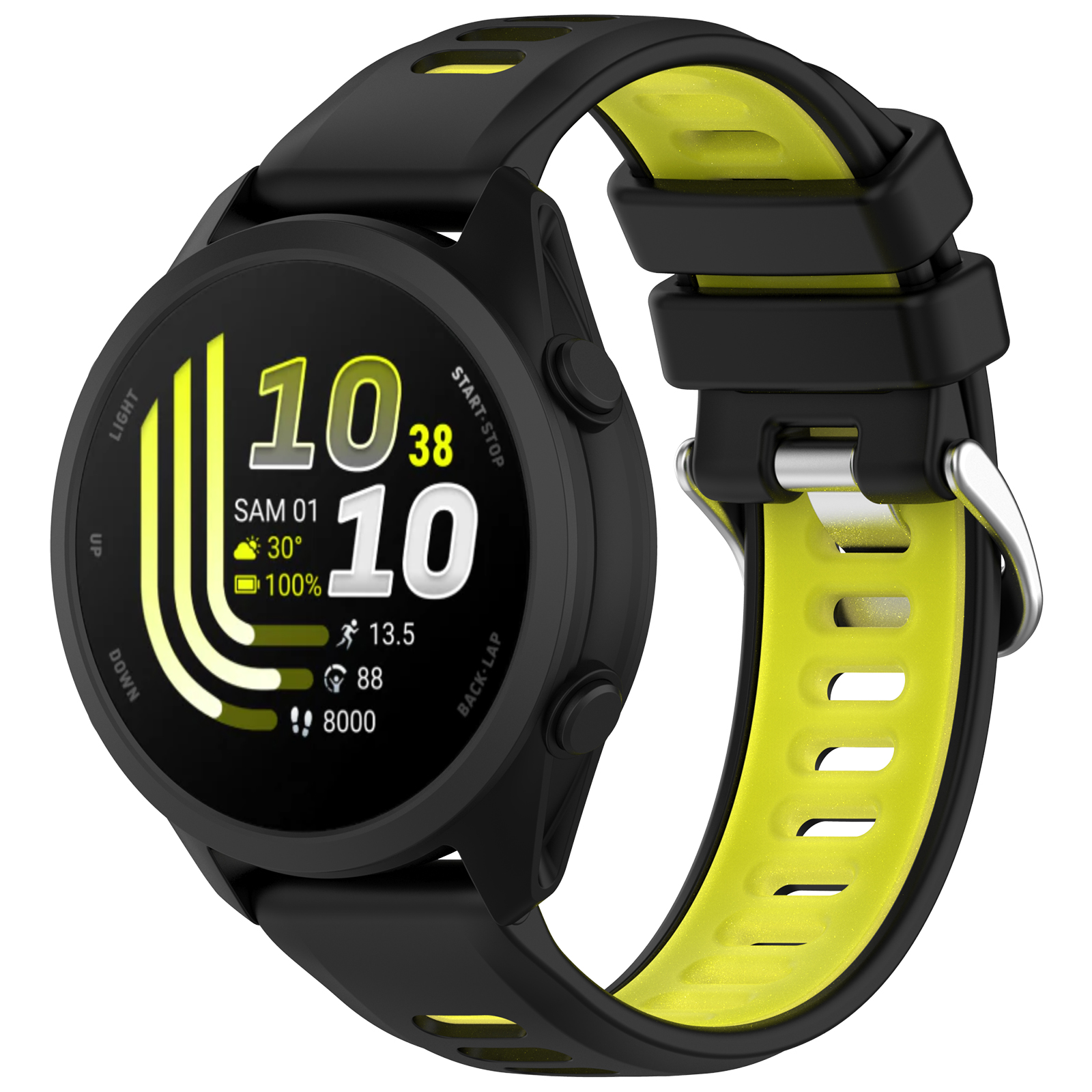 Dual-Color Silicone Sport Watc - đánh giá và giá Silicone Watch Band 22Mm