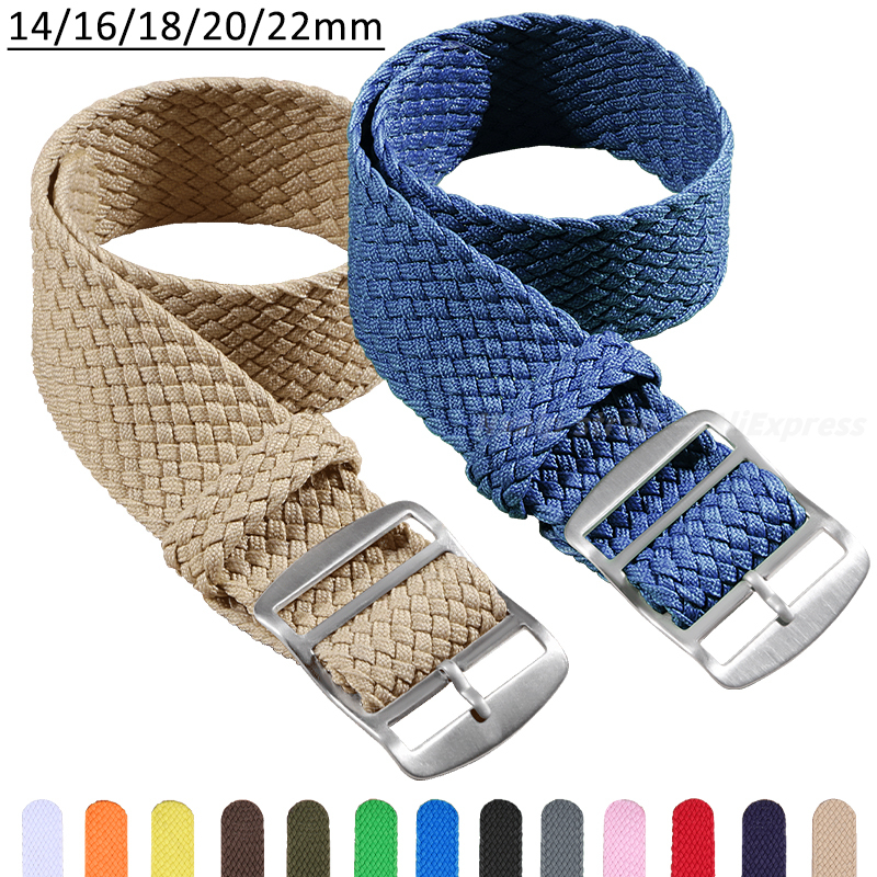 14mm 16mm 18mm 20mm 22mm Nylon - đánh giá và giá Perlon Strap Woven