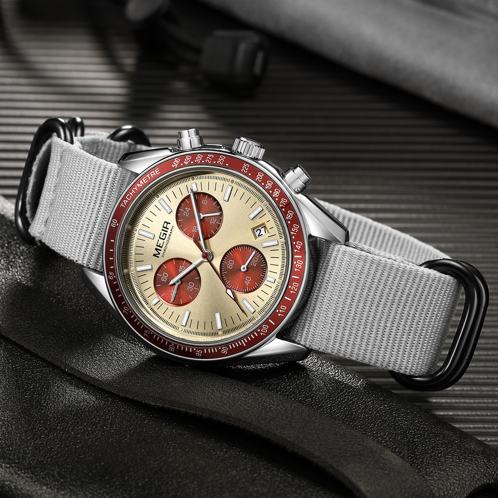 MEGIR New Luxury Men's Watches - đánh giá và giá Canvas Strap Watch