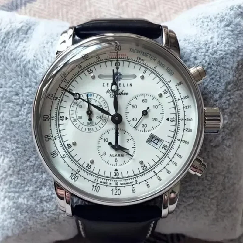 Zeppelin Airship Automatic Dat - đánh giá và giá Leather Watch Band Men
