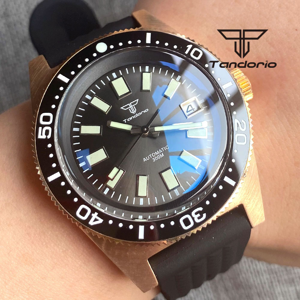 Tandorio 62 MAS CUSN8 Solid Br - đánh giá và giá Rubber Strap Diver