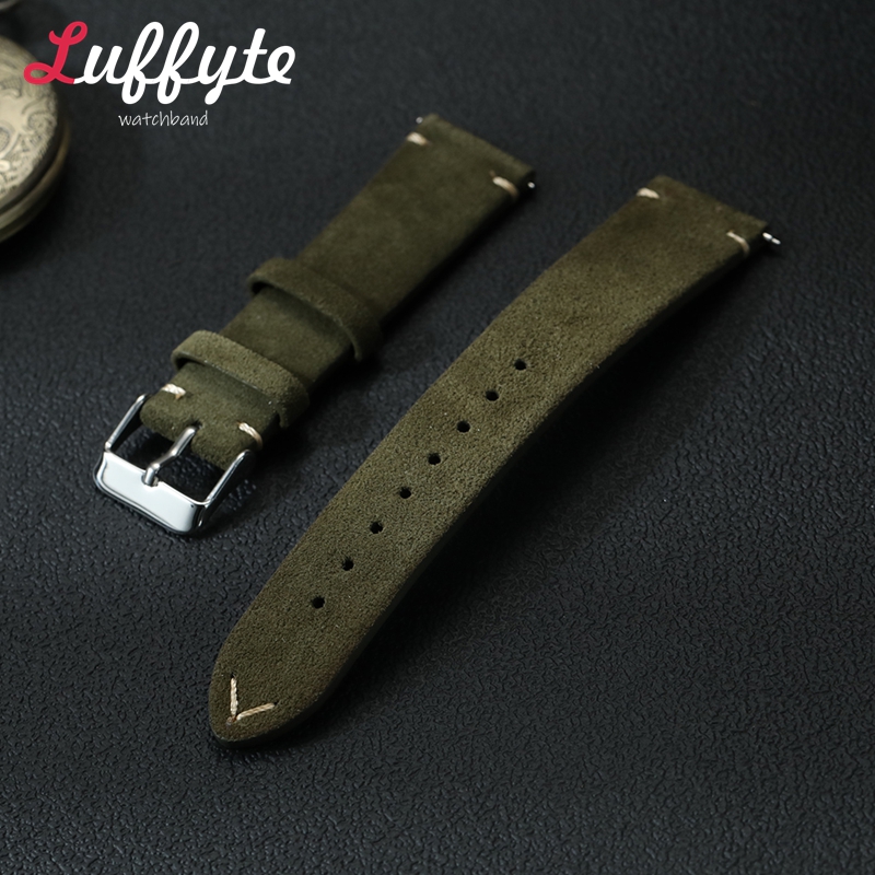 Vintage Suede Leather Watch Ba - đánh giá và giá Suede Strap Watch