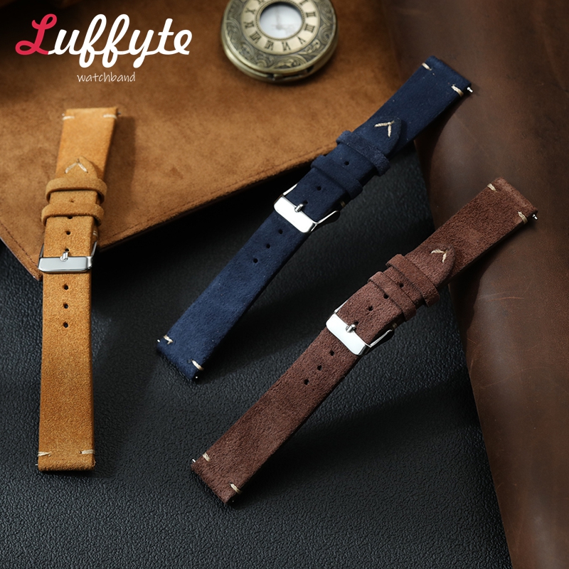 Vintage Suede Leather Watch Ba - đánh giá và giá Suede Strap Watch