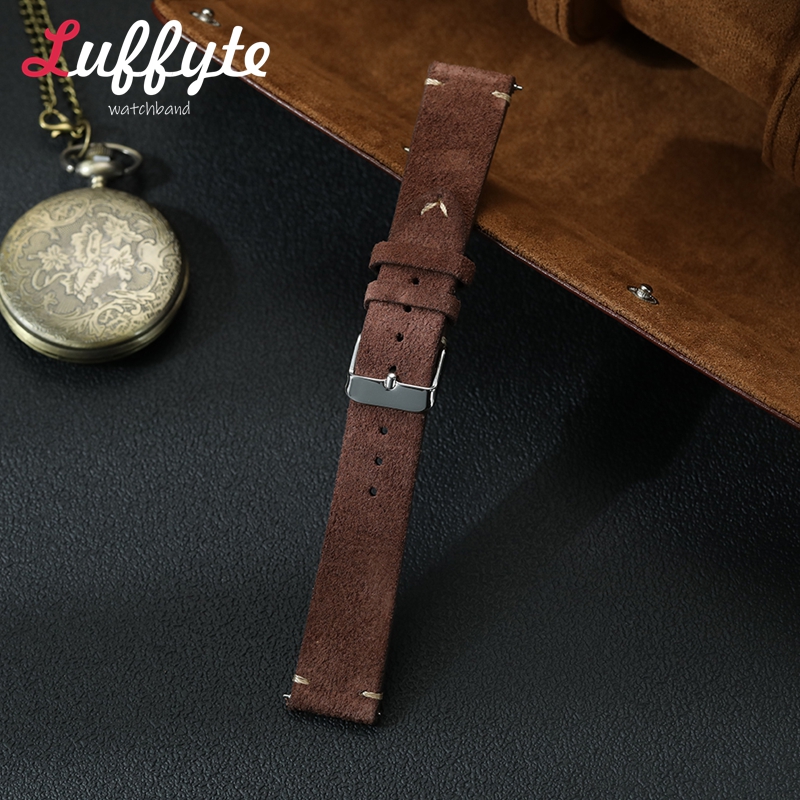 Vintage Suede Leather Watch Ba - đánh giá và giá Suede Strap Watch