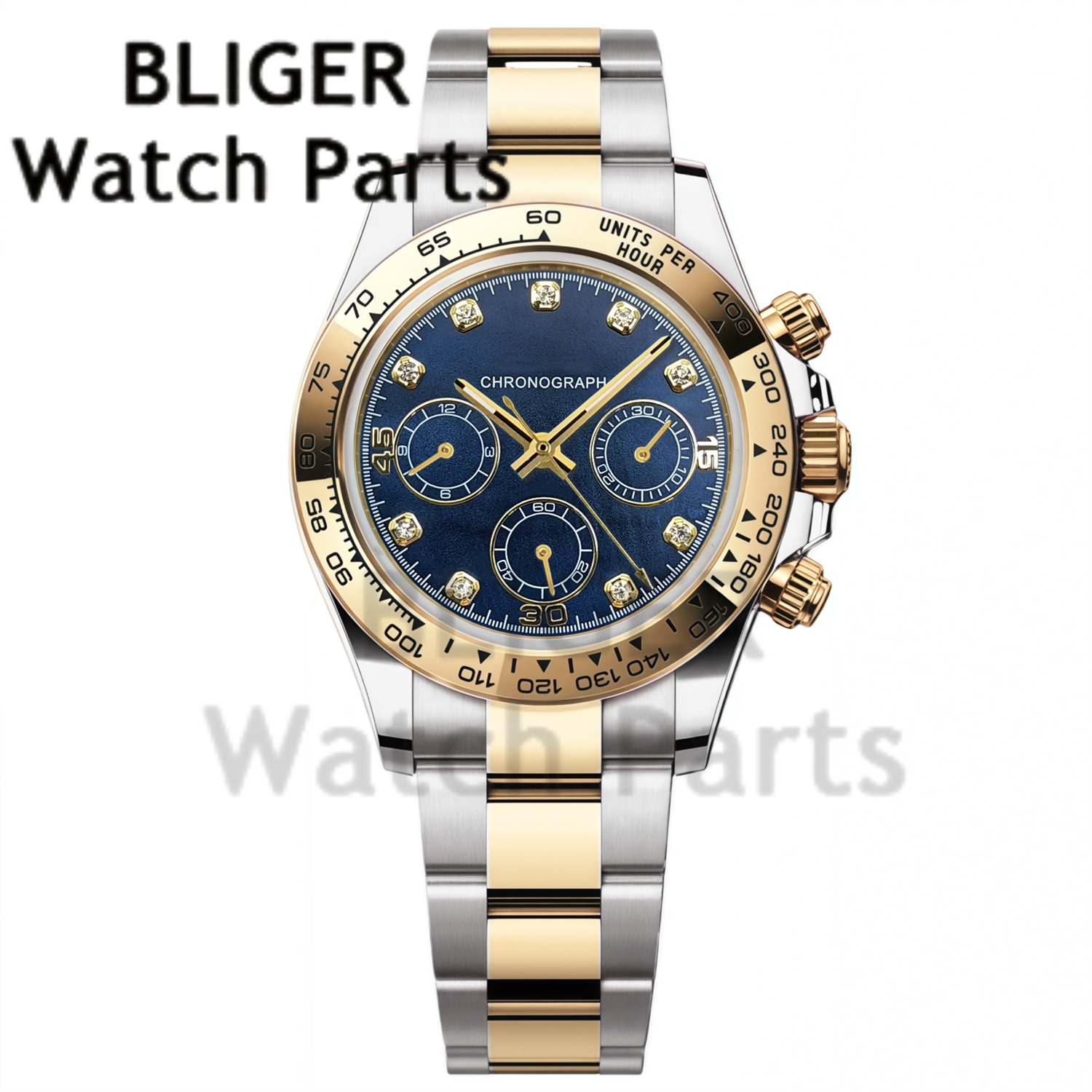 BLIGER 39MM Men's Quartz Chron - đánh giá và giá Rubber Strap Diver