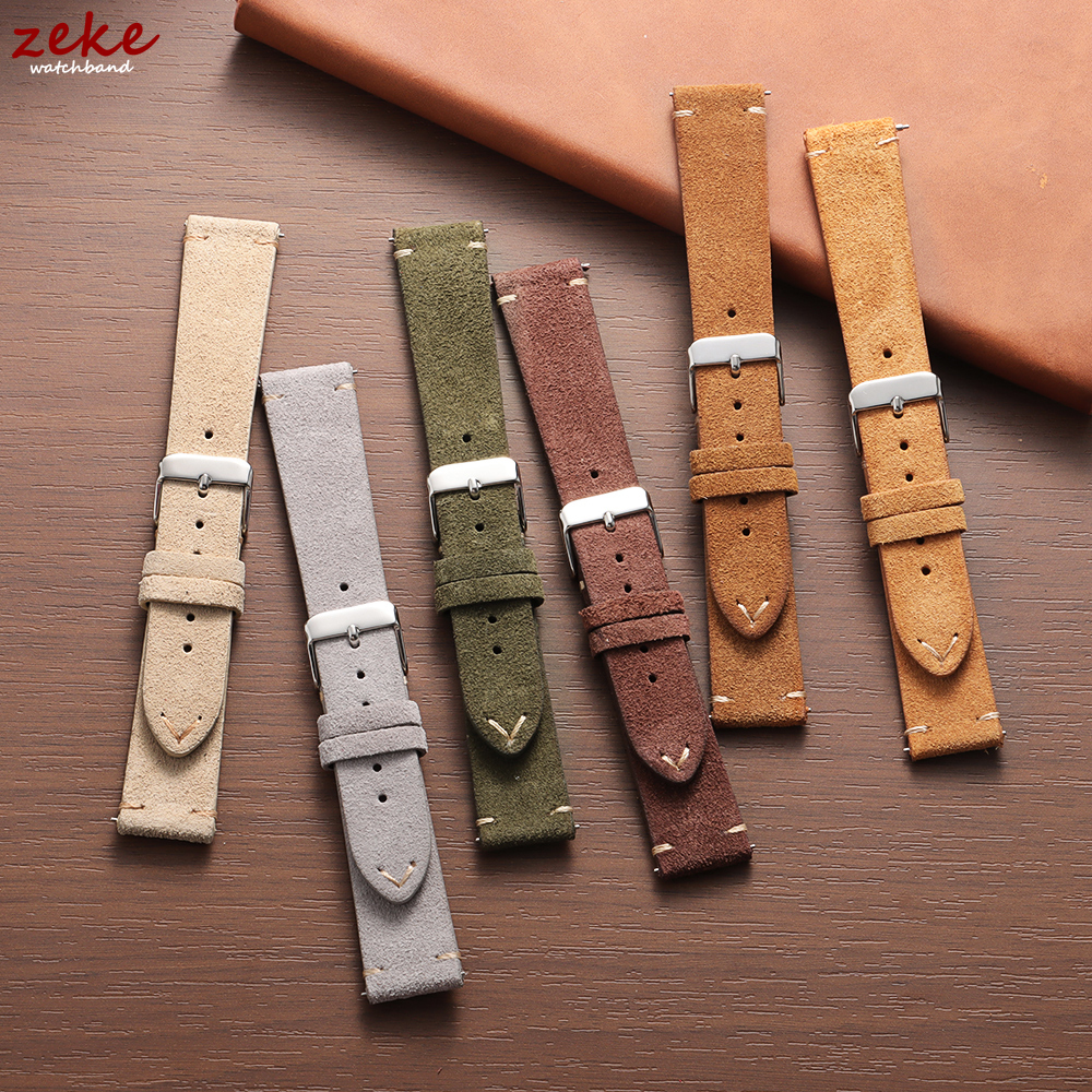 Vintage Soft Suede Leather Str - đánh giá và giá Suede Strap Watch