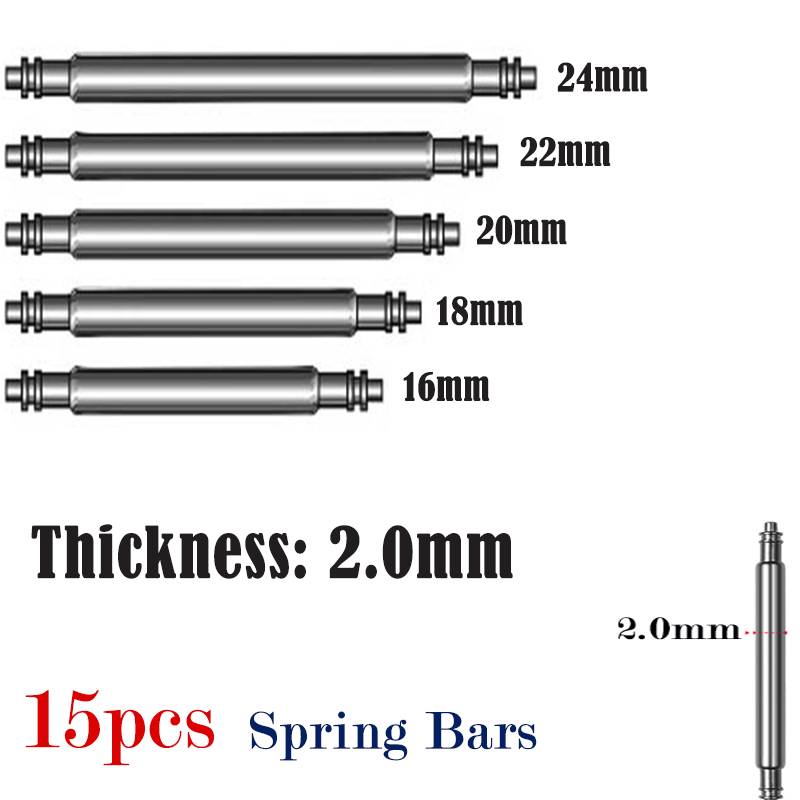 15pcs Watch Band Pin 2.0mm Dia - đánh giá và giá Spring Bar Tool Set