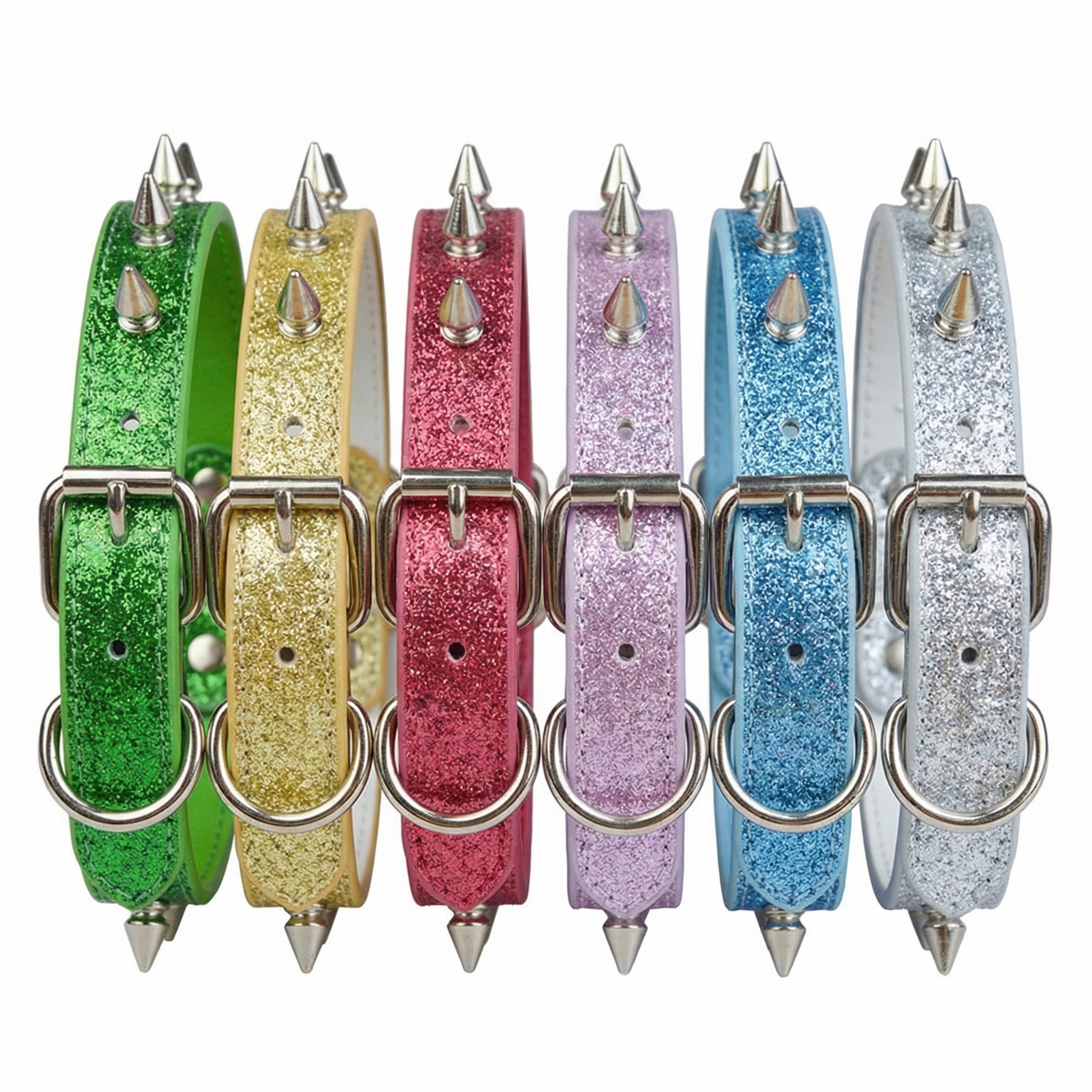 Punk Style Rivet Pet Collar Le - đánh giá và giá Leather Strap Quick Release
