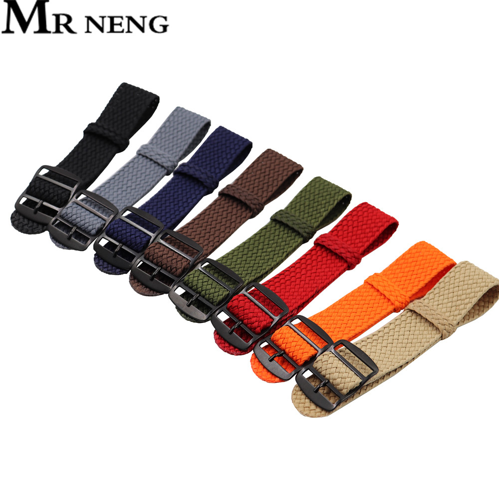 18mm 20mm 22mm Solid color For - đánh giá và giá Perlon Strap Woven