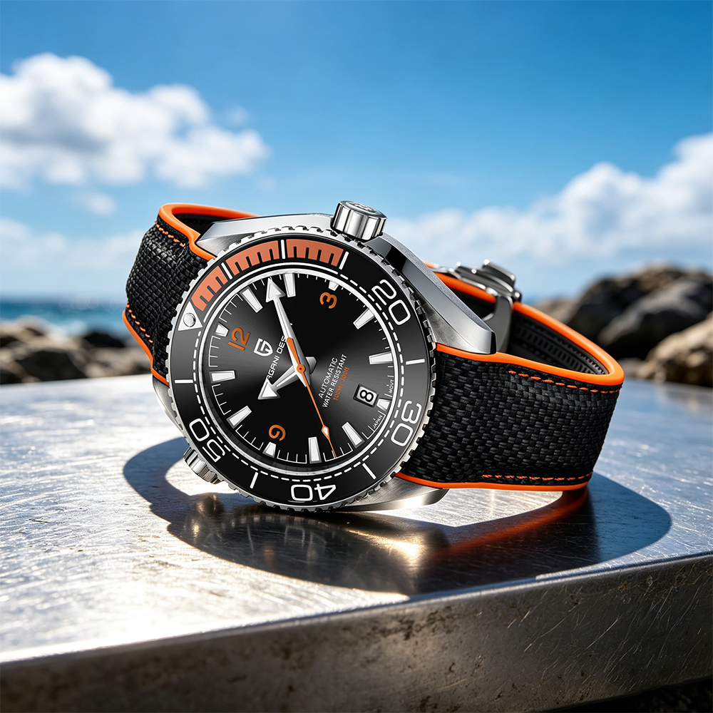 PAGANI DESIGN Diving Watch 100 - đánh giá và giá Rubber Strap Diver