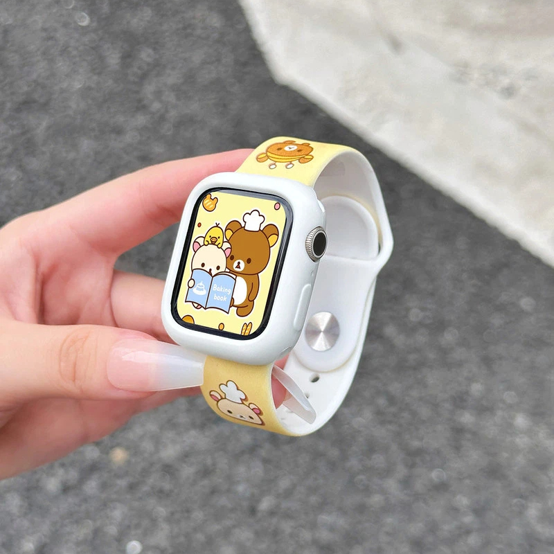 Cute Rilakkuma Print Silicone  - đánh giá và giá Silicone Band Women