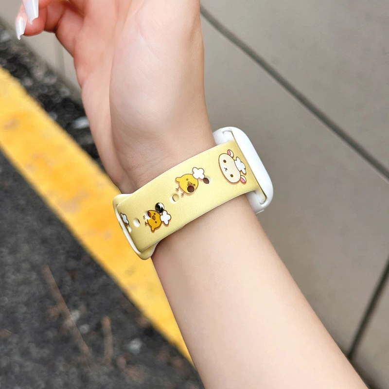 Cute Rilakkuma Print Silicone  - đánh giá và giá Silicone Band Women