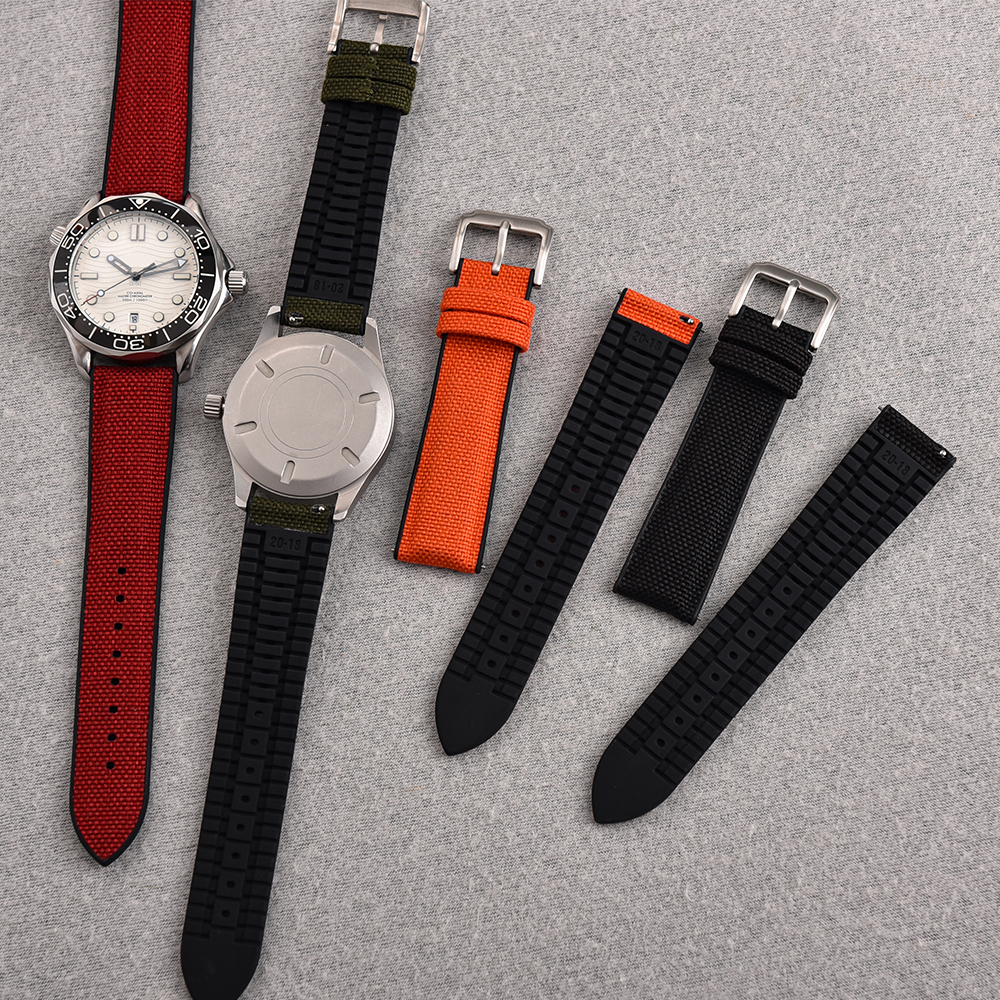 New Design Sailcloth Rubber St - đánh giá và giá Canvas Strap Watch