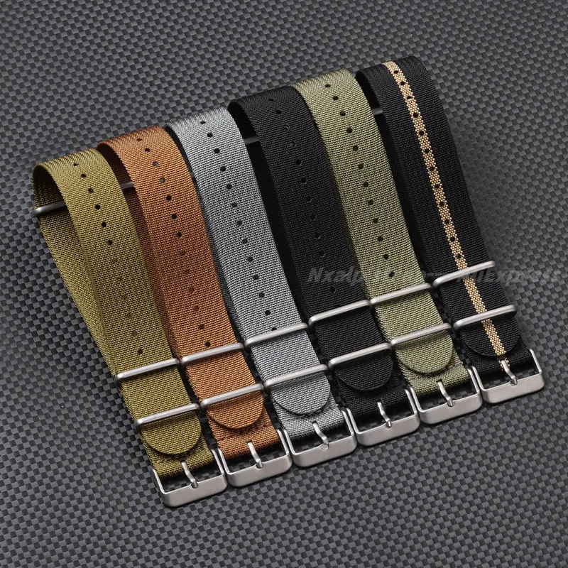 Ribbed Nylon Watch Strap 18mm  - đánh giá và giá Nato Strap Nylon