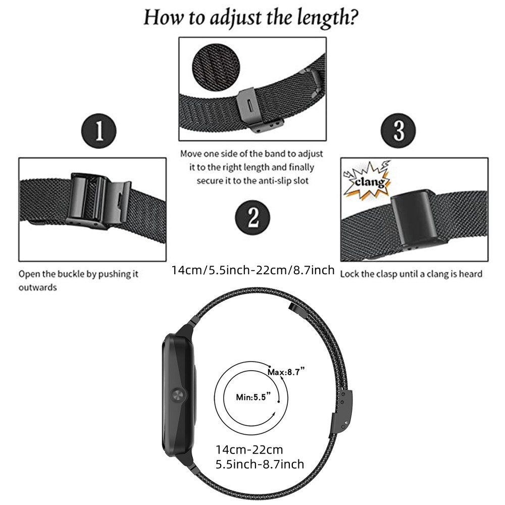 Metal Bands for CMF Watch Pro  - đánh giá và giá Mesh Strap Metal