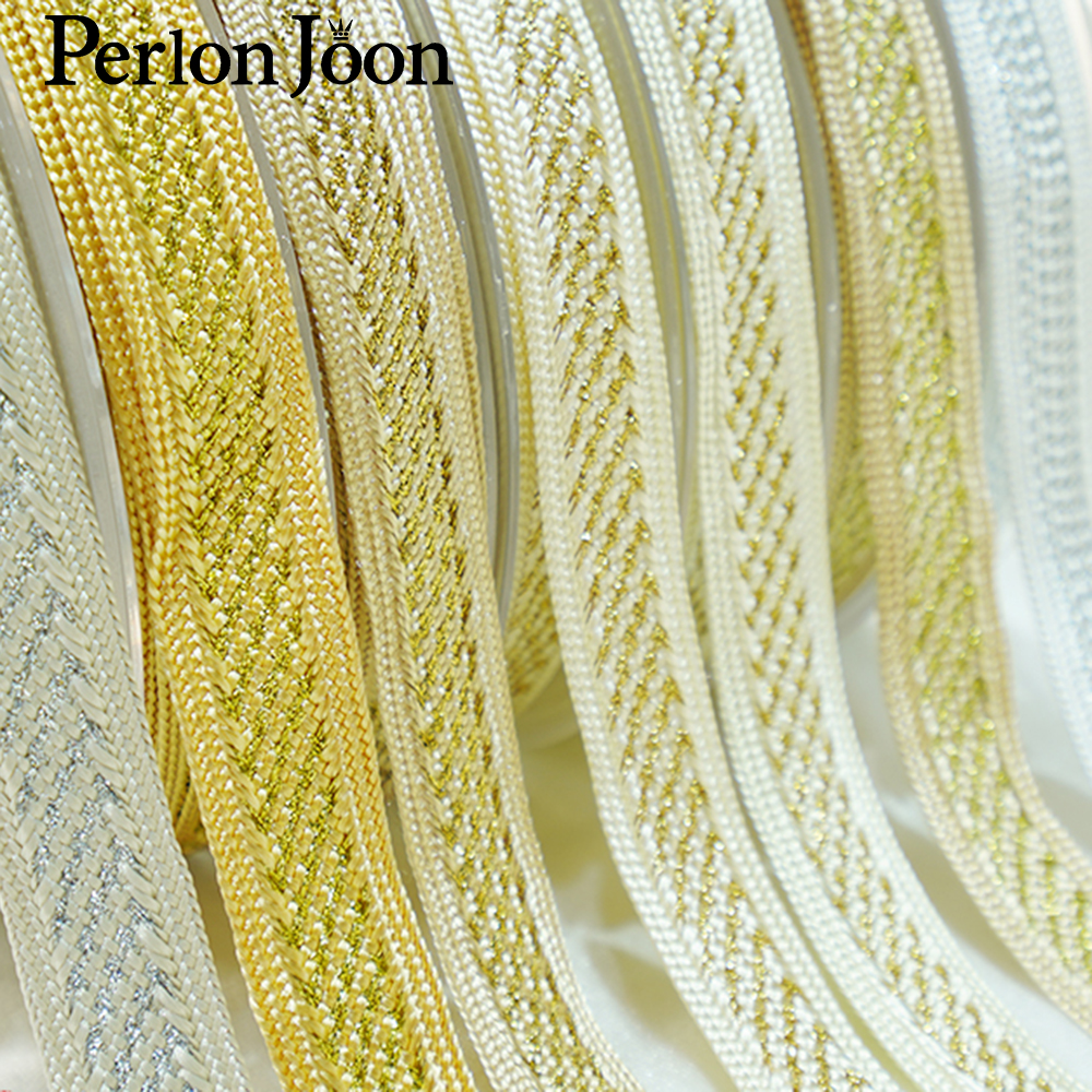 10yards/lot  gold thread polye - đánh giá và giá Perlon Strap Woven
