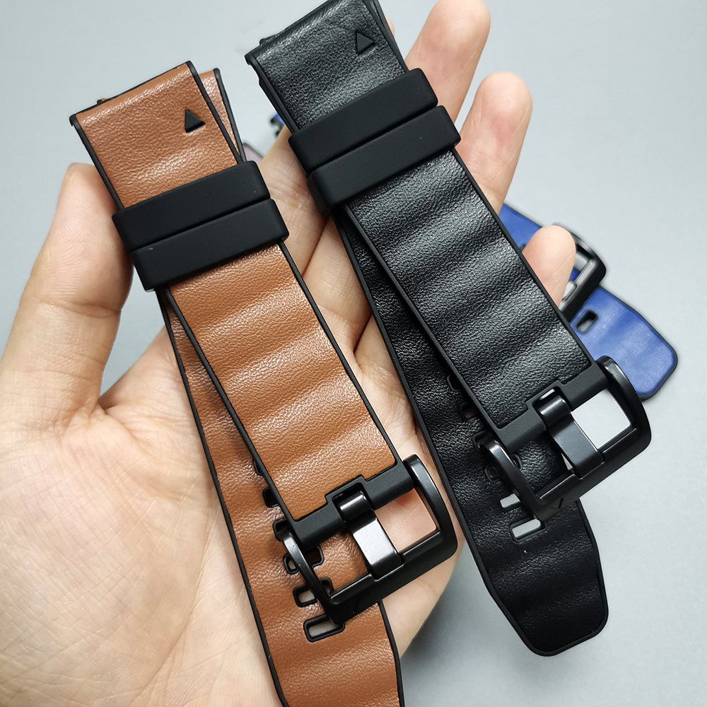 Quick Fit 22mm 26mm Leather+Si - đánh giá và giá Leather Strap Quick Release