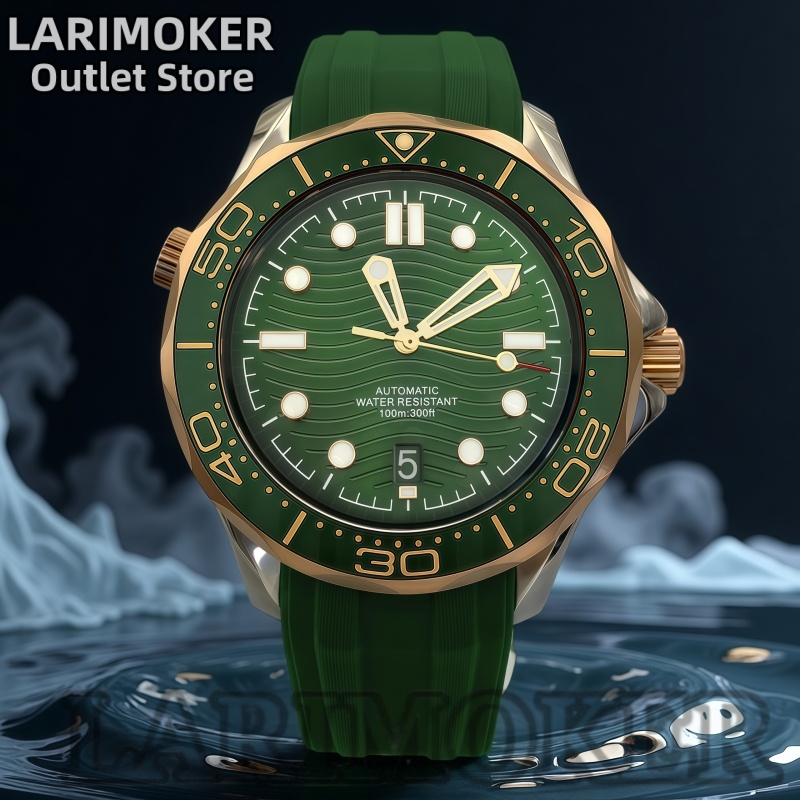 LARIMOKER 41mm Men's Luxury Au - đánh giá và giá Rubber Strap Diver