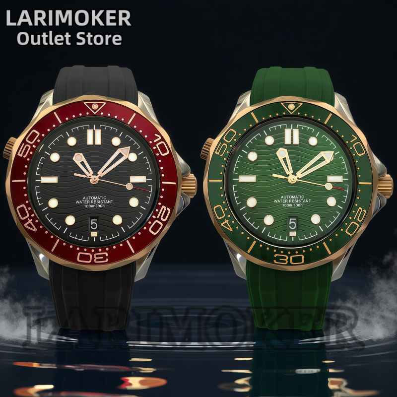 LARIMOKER 41mm Men's Luxury Au - đánh giá và giá Rubber Strap Diver