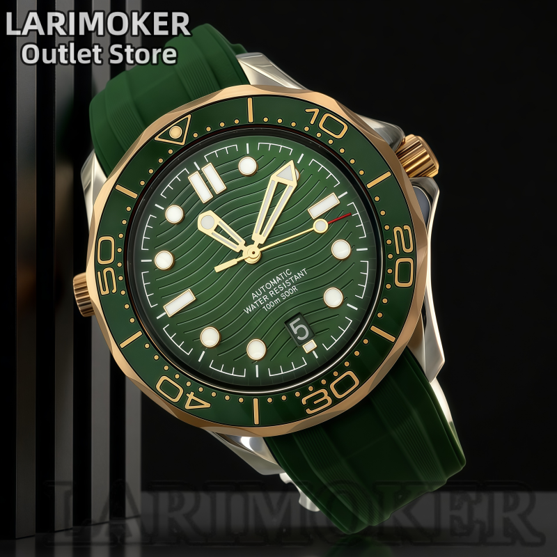 LARIMOKER 41mm Men's Luxury Au - đánh giá và giá Rubber Strap Diver