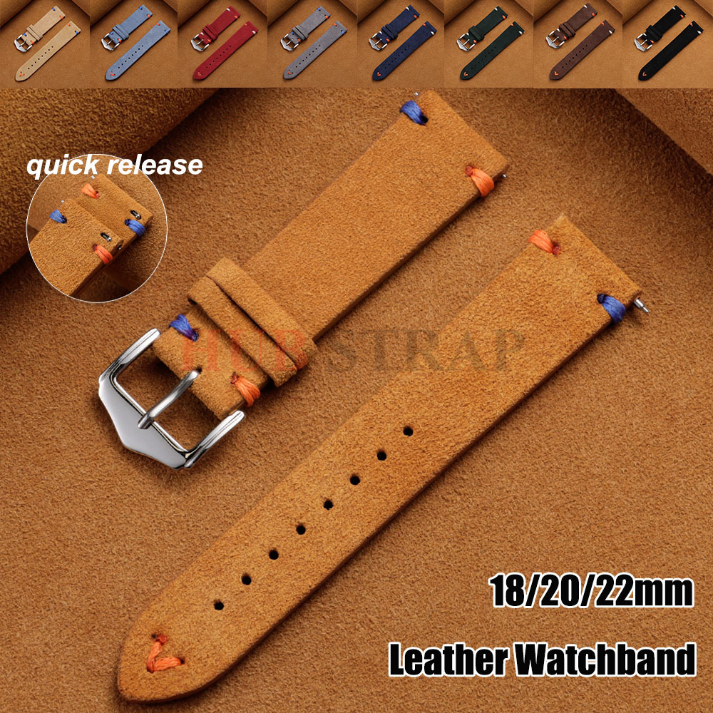 18mm 20mm 22mm Suede Leather S - đánh giá và giá Suede Strap Watch