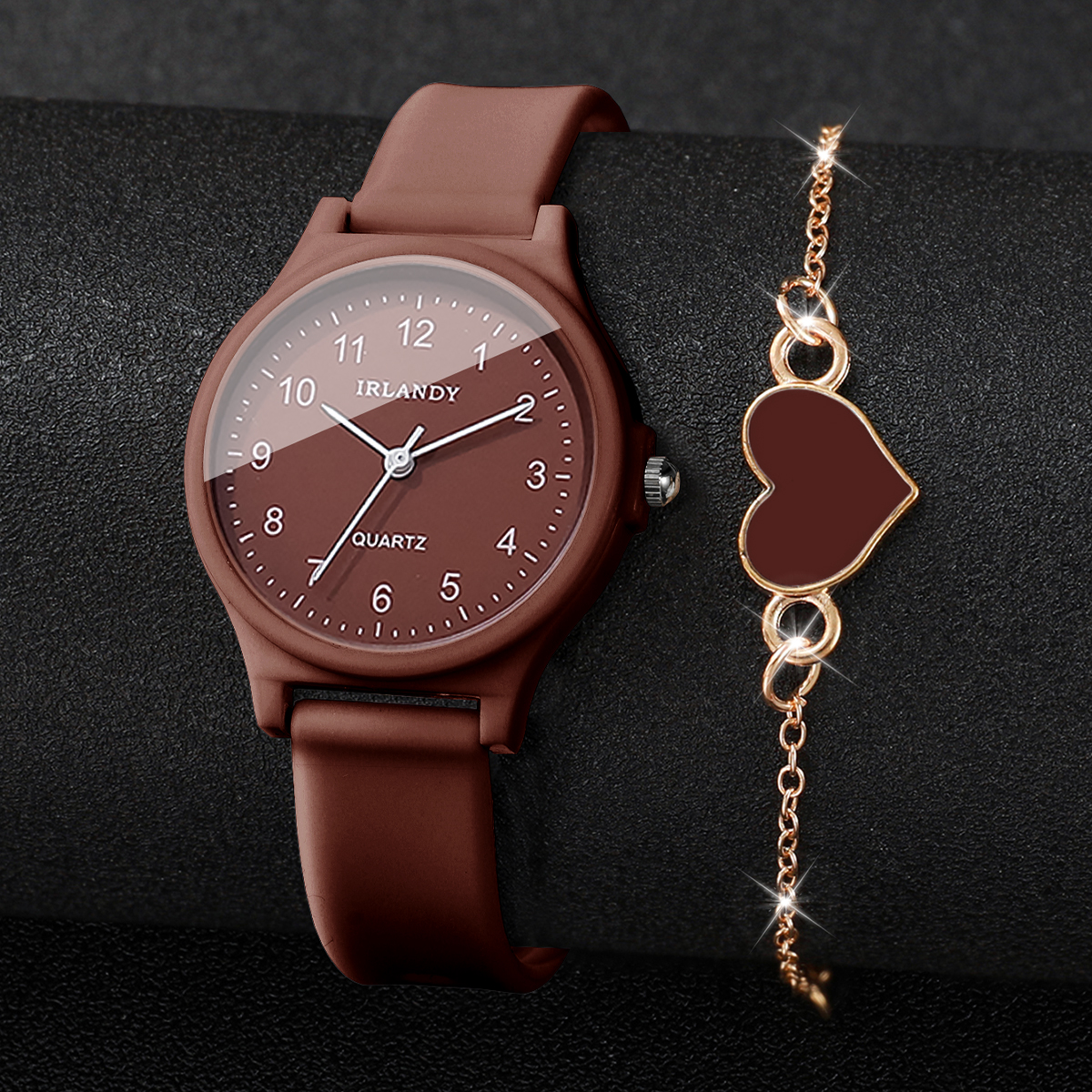 2PCS Fashion Arabic Dial Women - đánh giá và giá Silicone Band Women