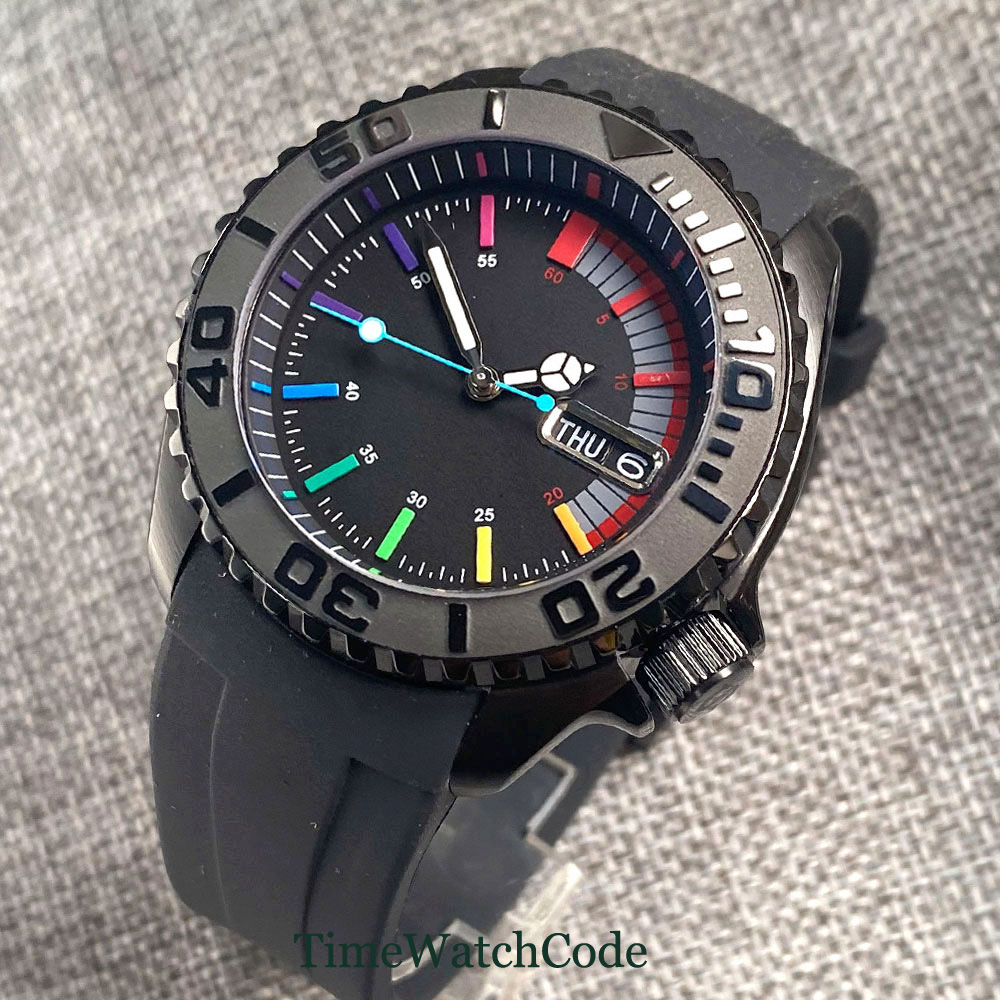 Tandorio 41mm 20ATM Diver Auto - đánh giá và giá Rubber Strap Diver