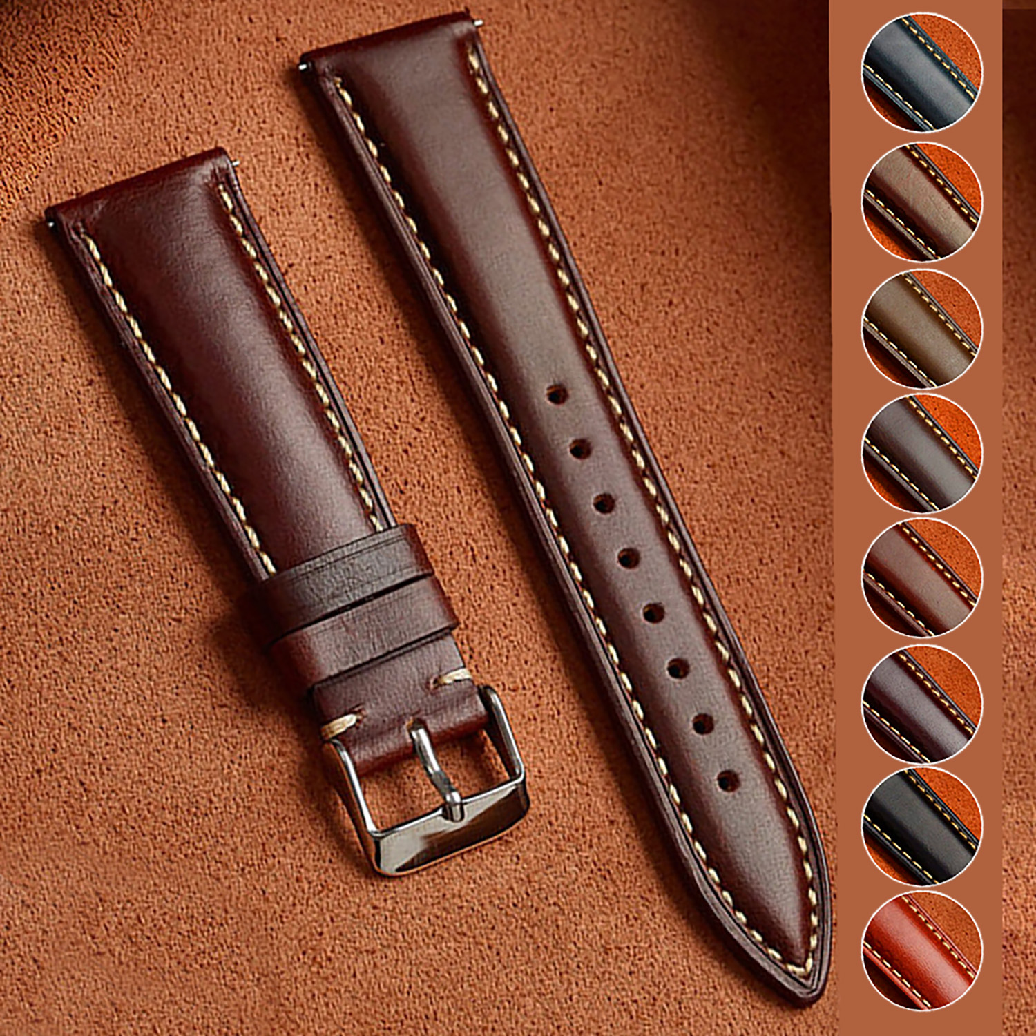 Wax Genuine Leather Men Women  - đánh giá và giá Rubber Strap Diver