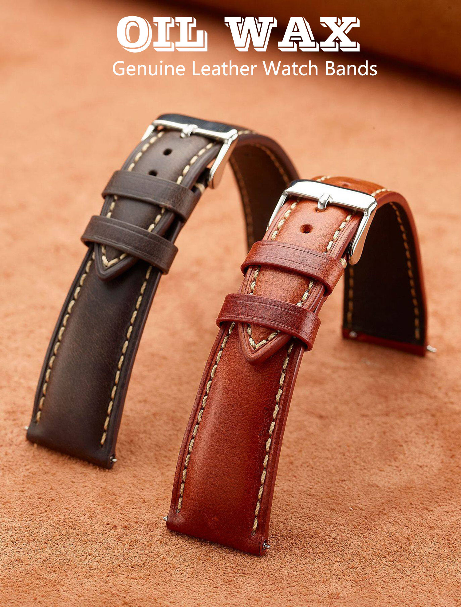 Wax Genuine Leather Men Women  - đánh giá và giá Rubber Strap Diver
