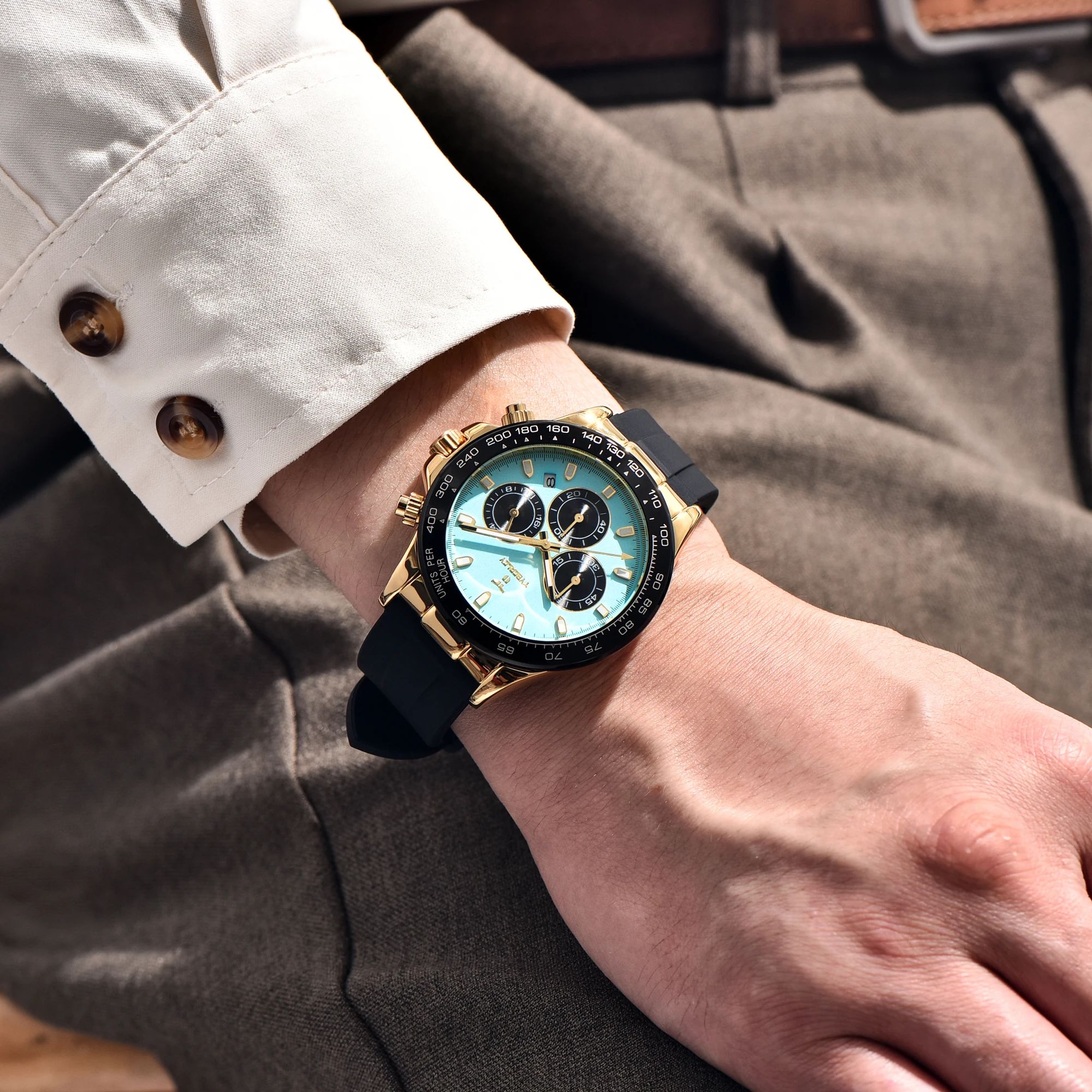 TYBERLEY Sophisticated Eleganc - đánh giá và giá Rubber Strap Diver