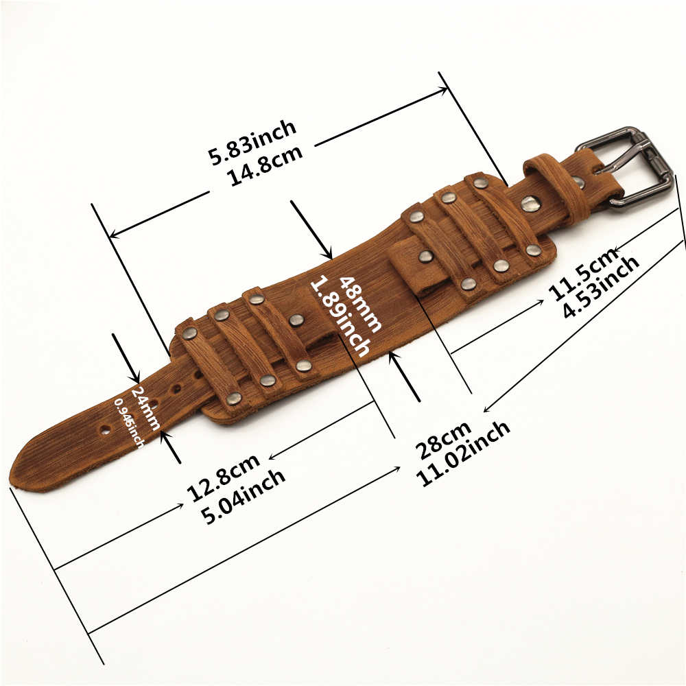 Punk Leather Watch Strap for M - đánh giá và giá Tropic Strap Vintage