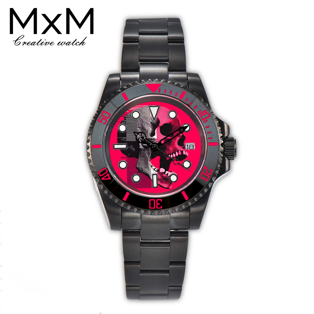 40mm Creative custom NH35 watc - đánh giá và giá Stainless Bracelet Diver