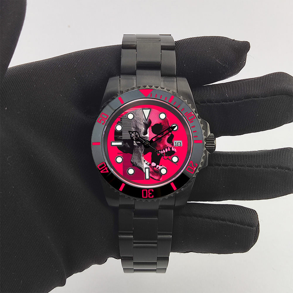 40mm Creative custom NH35 watc - đánh giá và giá Stainless Bracelet Diver